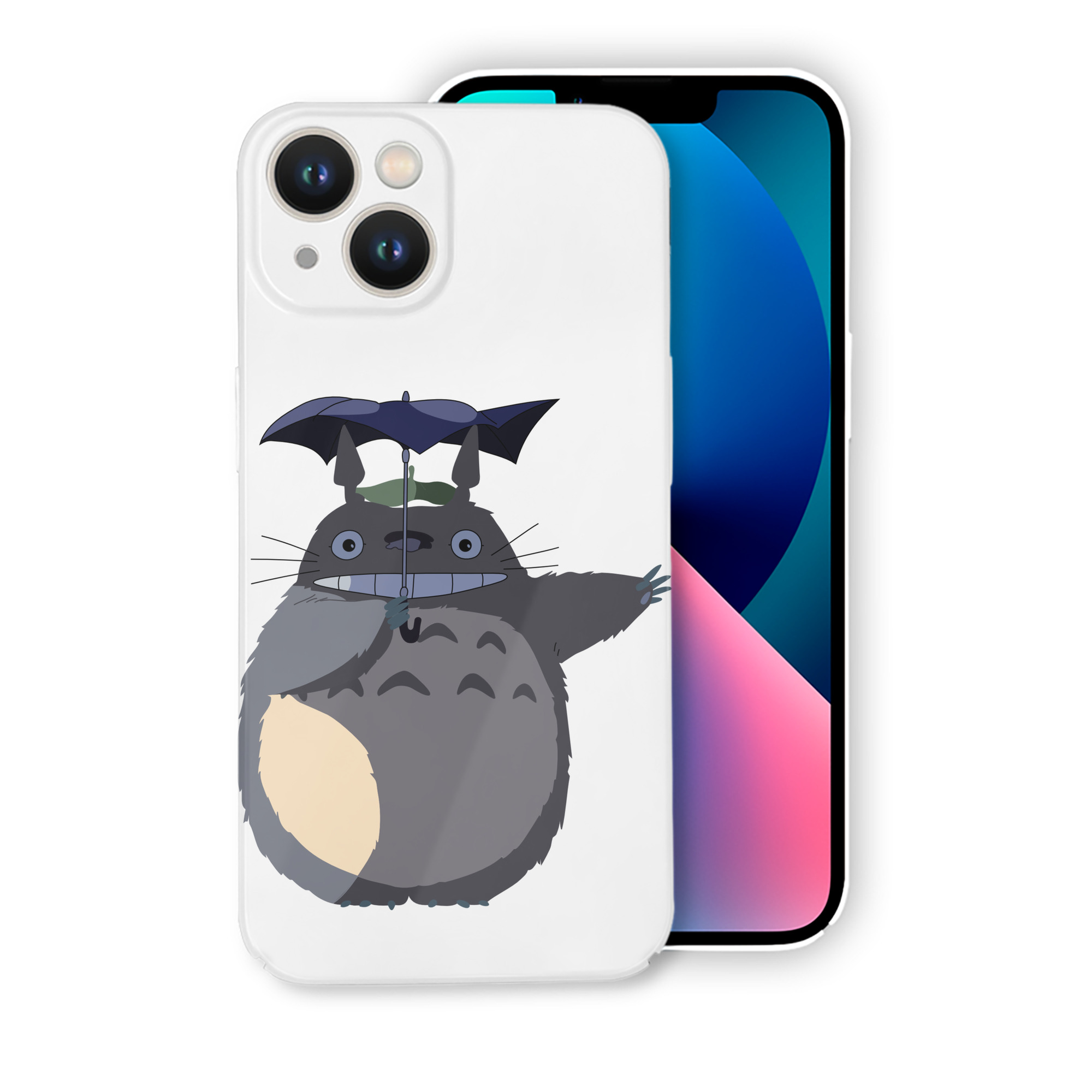 （画像用） となりのトトロ 草壁メイ 草壁サツキ My Neighbor Totoro Satsuki Kusakabe Mei Kusakabe 【iPhone 14シリーズ対応】ハードケース